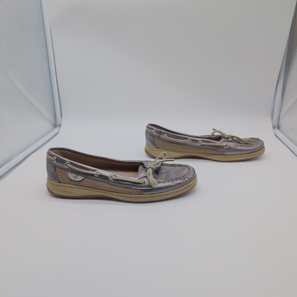 Sperry Top Sider Gray Taupe Boat Shoes for Women Sz 8.5 - Picture 5 of 7